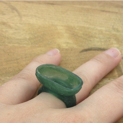 The beginnings of a lost wax cast ring
